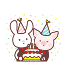 ぶたさんとうさちゃん（個別スタンプ：27）