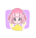 ハーフツインテールの女の子（個別スタンプ：1）