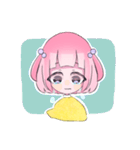 ハーフツインテールの女の子（個別スタンプ：2）