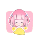 ハーフツインテールの女の子（個別スタンプ：3）