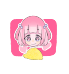 ハーフツインテールの女の子（個別スタンプ：4）