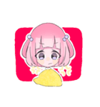 ハーフツインテールの女の子（個別スタンプ：5）