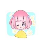 ハーフツインテールの女の子（個別スタンプ：6）