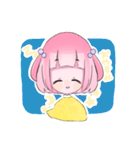 ハーフツインテールの女の子（個別スタンプ：7）