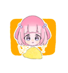 ハーフツインテールの女の子（個別スタンプ：8）