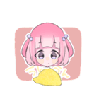 ハーフツインテールの女の子（個別スタンプ：9）