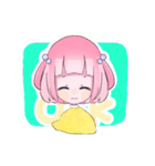 ハーフツインテールの女の子（個別スタンプ：18）