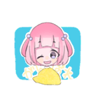 ハーフツインテールの女の子（個別スタンプ：21）
