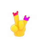 超エネルギー小黄色の手（個別スタンプ：16）