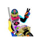 Moto Race Rainbow-colored Riders 461 @06（個別スタンプ：17）
