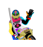 Moto Race Rainbow-colored Riders 461 @06（個別スタンプ：18）