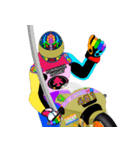 Moto Race Rainbow-colored Riders 461 @06（個別スタンプ：25）