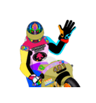 Moto Race Rainbow-colored Riders 461 @06（個別スタンプ：31）