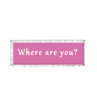 大人女子のシンプル英語スタンプ（個別スタンプ：21）