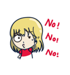 Big＆Small eyes Girl（個別スタンプ：2）