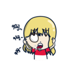 Big＆Small eyes Girl（個別スタンプ：13）