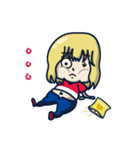 Big＆Small eyes Girl（個別スタンプ：26）