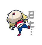Big＆Small eyes Girl（個別スタンプ：30）
