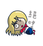 Big＆Small eyes Girl（個別スタンプ：31）