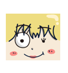 Big＆Small eyes Girl（個別スタンプ：39）