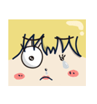 Big＆Small eyes Girl（個別スタンプ：40）