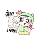 >>My name is Mori. ^^！（個別スタンプ：9）