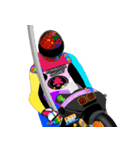 Moto Race Rainbow-colored Riders 96 @06（個別スタンプ：5）