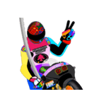 Moto Race Rainbow-colored Riders 96 @06（個別スタンプ：17）