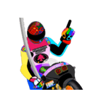 Moto Race Rainbow-colored Riders 96 @06（個別スタンプ：21）