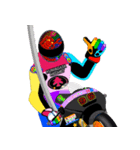 Moto Race Rainbow-colored Riders 96 @06（個別スタンプ：22）