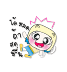 >>My name is Mari. ^^！（個別スタンプ：5）