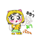 >>My name is Jaidee. ！（個別スタンプ：19）