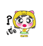 >>My name is Jaidee. ！（個別スタンプ：39）