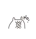 ゆるまめしろくま（個別スタンプ：4）