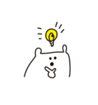ゆるまめしろくま（個別スタンプ：17）