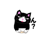 足元にいるタキシード猫（個別スタンプ：11）