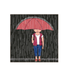 Rou the Cool Girl（個別スタンプ：35）