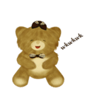 Traditional Girls and Bear（個別スタンプ：1）