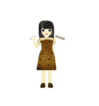 Traditional Girls and Bear（個別スタンプ：10）