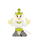 Traditional Girls and Bear（個別スタンプ：14）