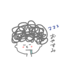 日常で使うアフロスタンプ（個別スタンプ：8）