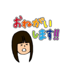 ぱっつん前髪の女（個別スタンプ：8）