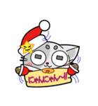 "Cat" Late arrival Christmas（個別スタンプ：7）