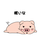 のんき豚の「豚丸」冬生活（個別スタンプ：6）