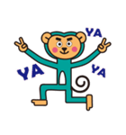 Cute Apple Monkey（個別スタンプ：1）