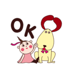 ワンコとわたし（個別スタンプ：1）