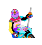 Moto Race Rainbow-colored Riders 31 @06（個別スタンプ：6）