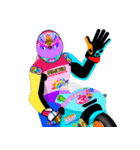 Moto Race Rainbow-colored Riders 31 @06（個別スタンプ：31）