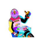 Moto Race Rainbow-colored Riders 31 @06（個別スタンプ：35）