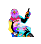 Moto Race Rainbow-colored Riders 31 @06（個別スタンプ：36）